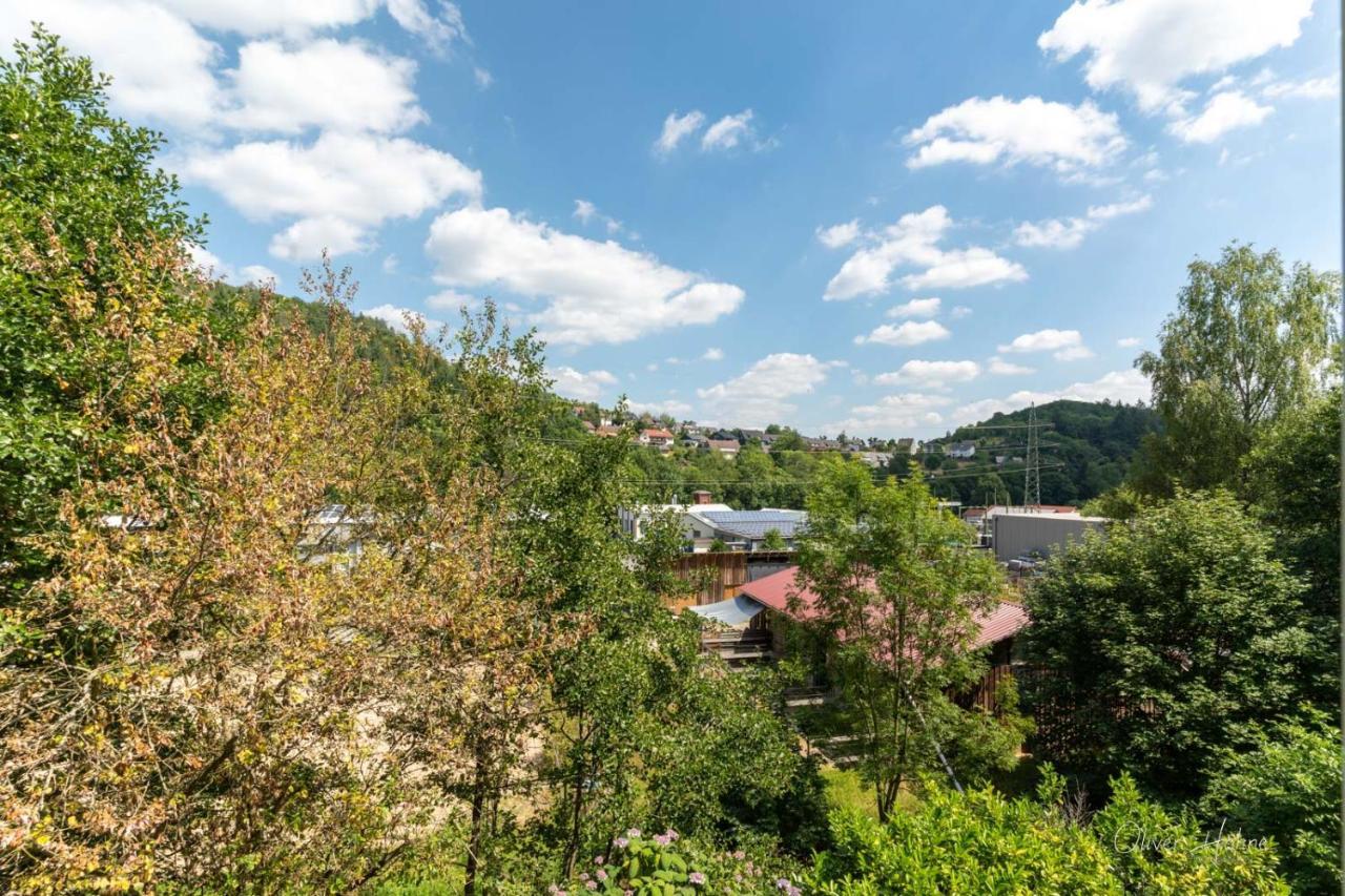 Ferienwohnung Am Waldrand Bad Laasphe Esterno foto